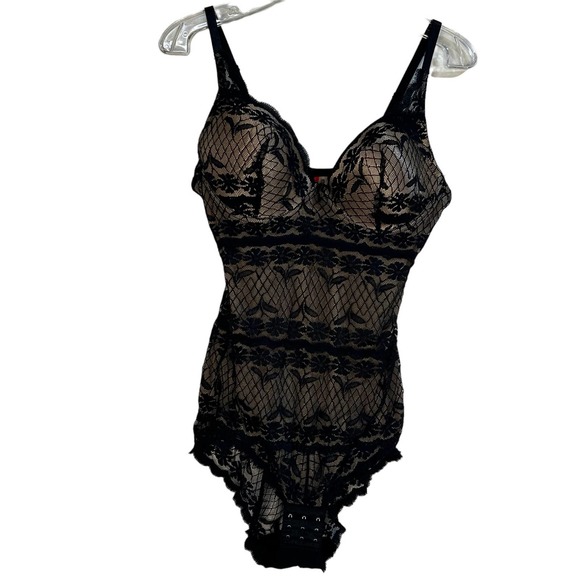 Skinnygirl Tops - Skinnygirl lace shaper XL Style 776154 black bodysuit